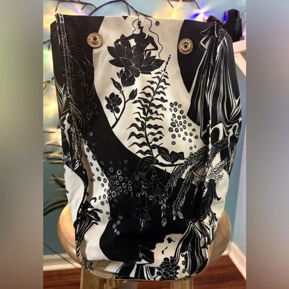 Tory Burch Large Ella Muse Printed Tote Bag - Picture 8 of 10